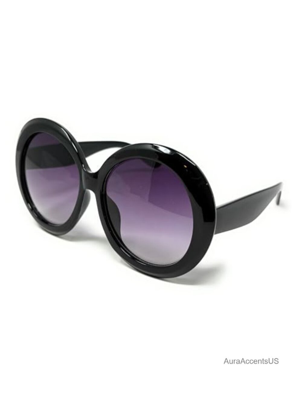Oversized XL Round Sunglasses Gradient Polarized UV400 Full Frame